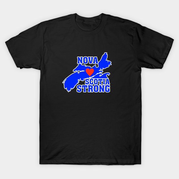 Nova Scotia Strong Ocean Blue T-Shirt by Nova Scotia Home 